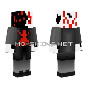 Last Breath Gaster Phase 7 Minecraft skin
