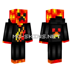 Lava Creeper Skin Minecraft skin