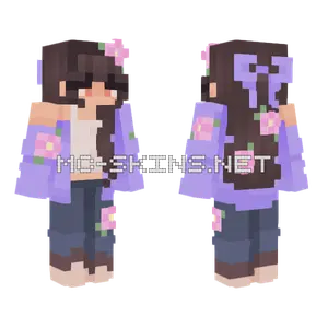 Lavender Blossom Dress Minecraft skin