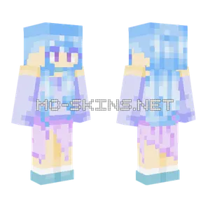 Lavender Blue Minecraft skin