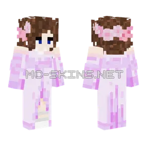 Lavender Girl Minecraft skin