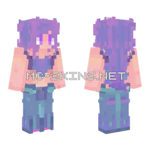 Lavender Girl Minecraft skin