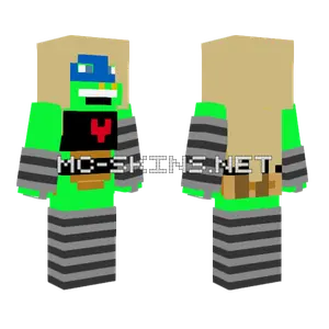 Lea Female Leo TMNT Minecraft skin
