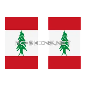 Lebanon Flag cape, outside and lining