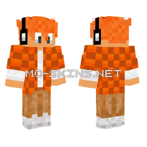 Leeon77 Orange Outfit Minecraft skin