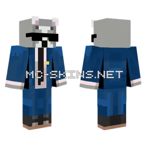 Lemur Blue Minecraft skin