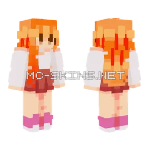 Lesbean Pride Month Minecraft skin