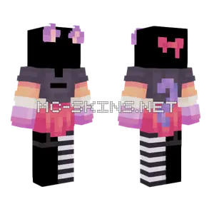 Lesbian Cat Pride Month Base Minecraft skin