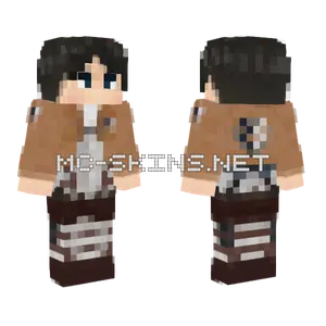 Levi Ackerman Attack On Titan Minecraft skin