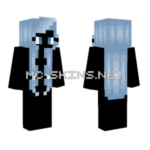 Light Blue Braided Discord Minecraft skin