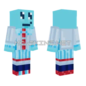 Light Blue Cloud Character