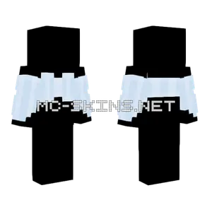 Light Blue Croptop Body Base Minecraft skin