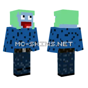 Light Blue Face Avatar