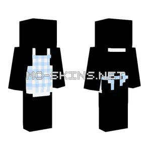 Light Blue Gingham Apron Minecraft skin