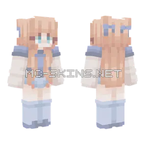 Light Blue Girl Minecraft skin
