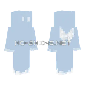 Light Blue Hooded Figure