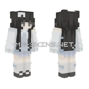 Light Blue School Uniform Minecraft skin