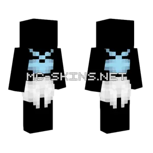 Light Blue Top White Skirt Minecraft skin