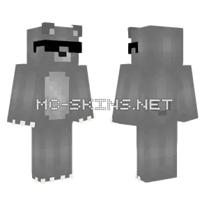 Light Grey Bear Minecraft skin