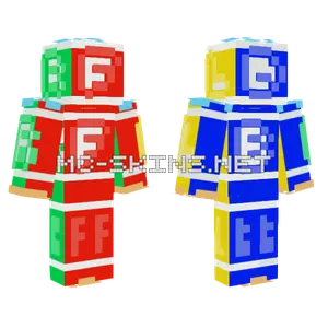 Light Ink Avatar Canvas Colorful Minecraft skin