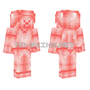 Light Red Steve Minecraft skin