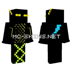 Lightning Blue Endermite Minecraft skin