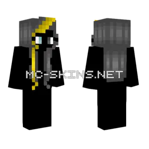 Lightning Strike Hair Storm Gray Yellow Minecraft skin
