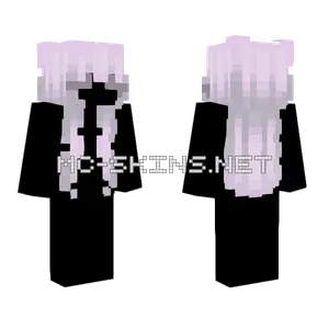 Lilac Hair Base Female Minecraft skin