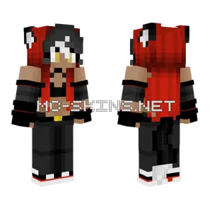 Lilith Black Wolf Minecraft skin
