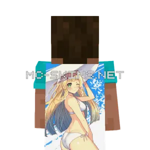Lillie Bikini cape, outside and lining