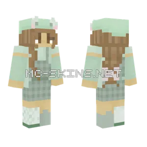 Lily Pad Froggygirl Minecraft skin