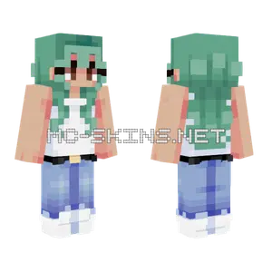 Lime Beaches Minecraft skin