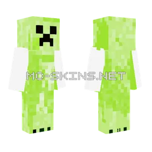 Lime Green Creeper Minecraft skin