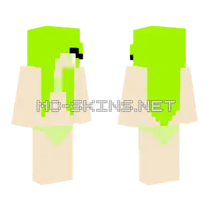 Lime Little Girl Swimsuit Minecraft skin