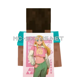 Link Hoodie cape, outside and lining