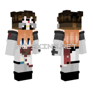 Little Childe Carrying Tiny Zhongli Minecraft skin