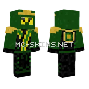 Lloyd Elemental Robes Green Ninja Minecraft skin