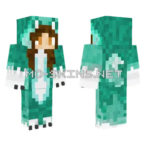 Loba Wolf Girl Minecraft skin