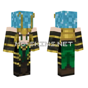 Loki Stealing Tesseract Minecraft skin