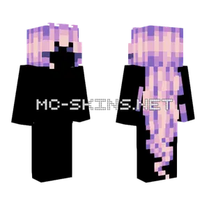 Long Pink Hair Base Minecraft skin