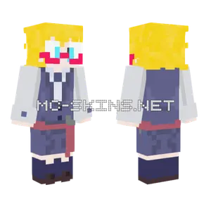 Lotte Yanson Con Lentes Minecraft skin