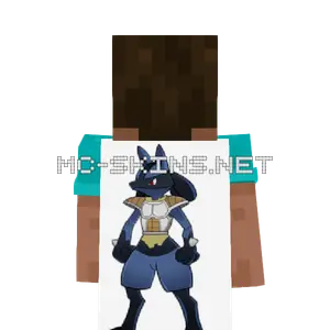 Lucario Armor cape, outside and lining