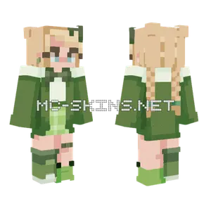 Lucky Green Minecraft skin