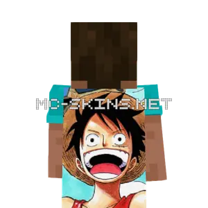 Luffy Monkey cape, outside and lining