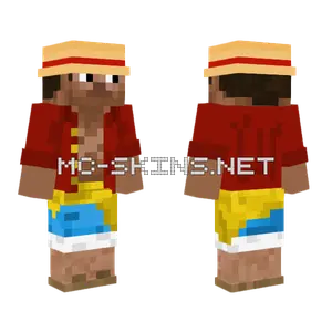 Luffy Steve Minecraft skin