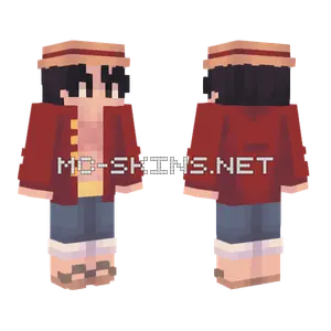 Luffy Straw Hat Minecraft skin