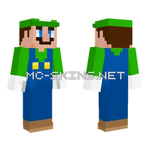 Luigi Minecraft skin