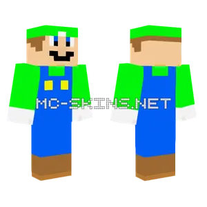 Luigi Minecraft skin