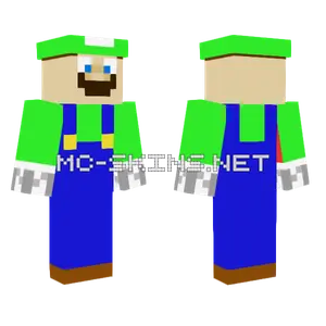 Luigi Minecraft skin