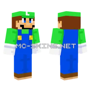 Luigi Minecraft skin